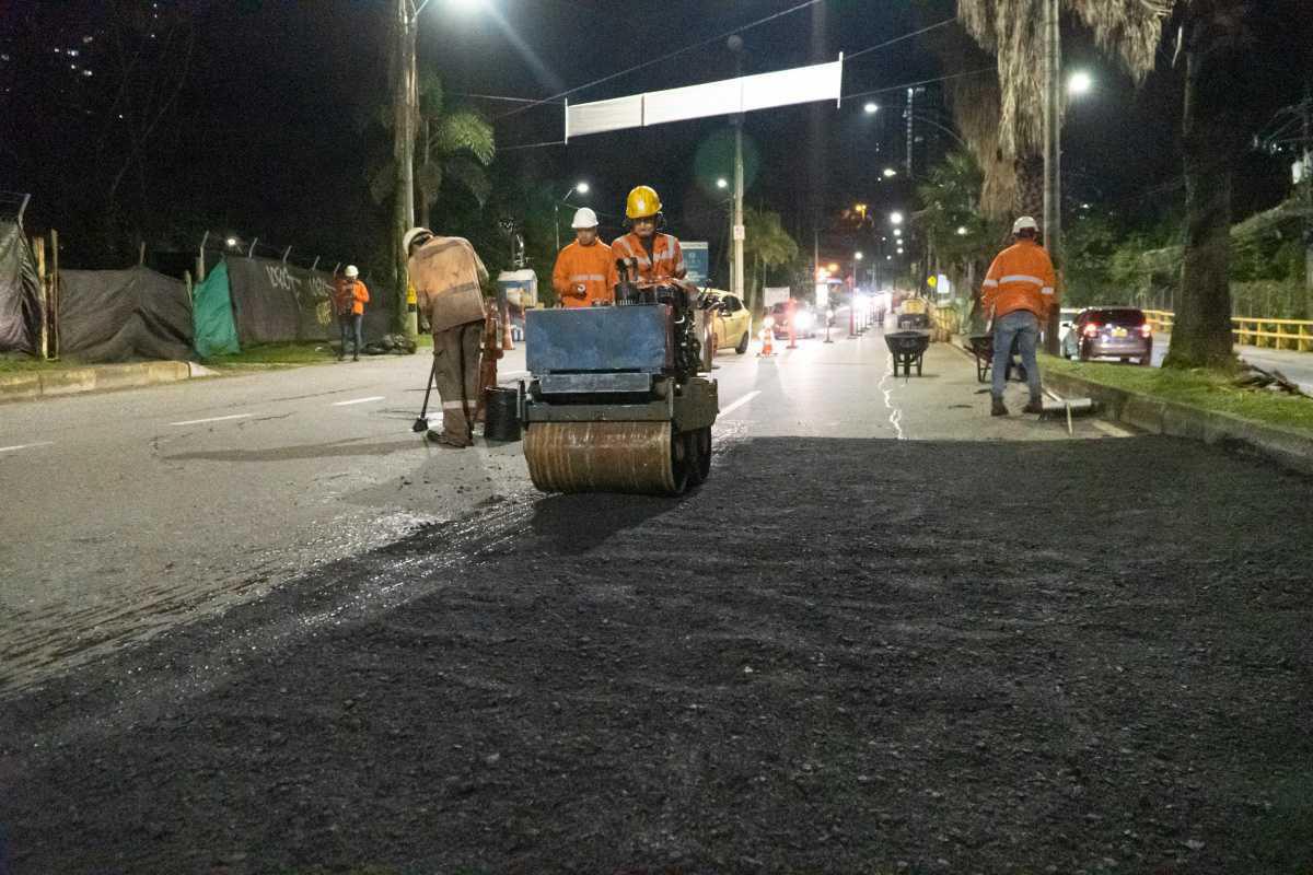 Alcaldía de Medellín adelanta obras para mitigar los impactos de movilidad en la Avenida Las Palmas