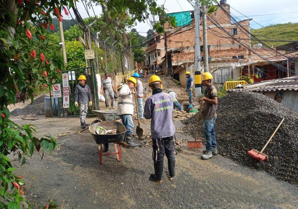 Avanzan obras de alcantarillado en la zona rural de Bello 