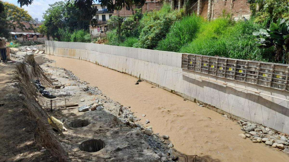 Obras en la quebrada La García avanzan en un 70 % 