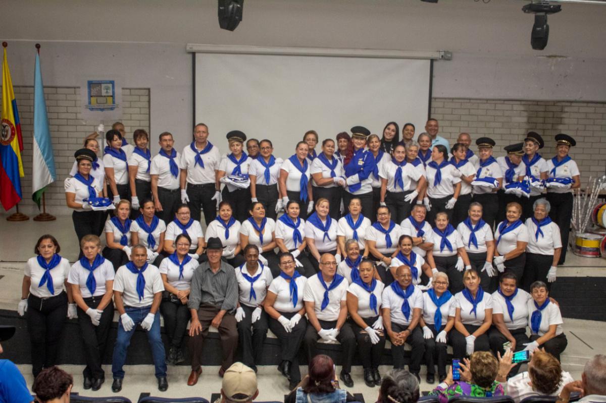 Bello cuenta con la primera Banda Marcial de Personas Mayores