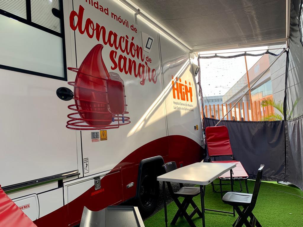 Medellín tiene una nueva unidad móvil para campañas de donación de sangre