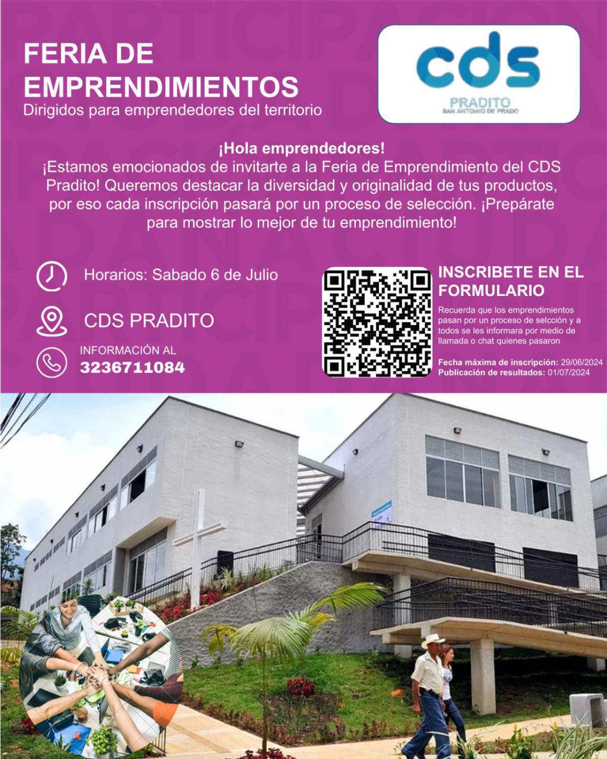 Destaca tu Creatividad en la Feria de Emprendimiento del CDS Pradito en San Antonio de Prado Destaca tu Creatividad en la Feria de Emprendimiento del CDS Pradito en San Antonio de Prado