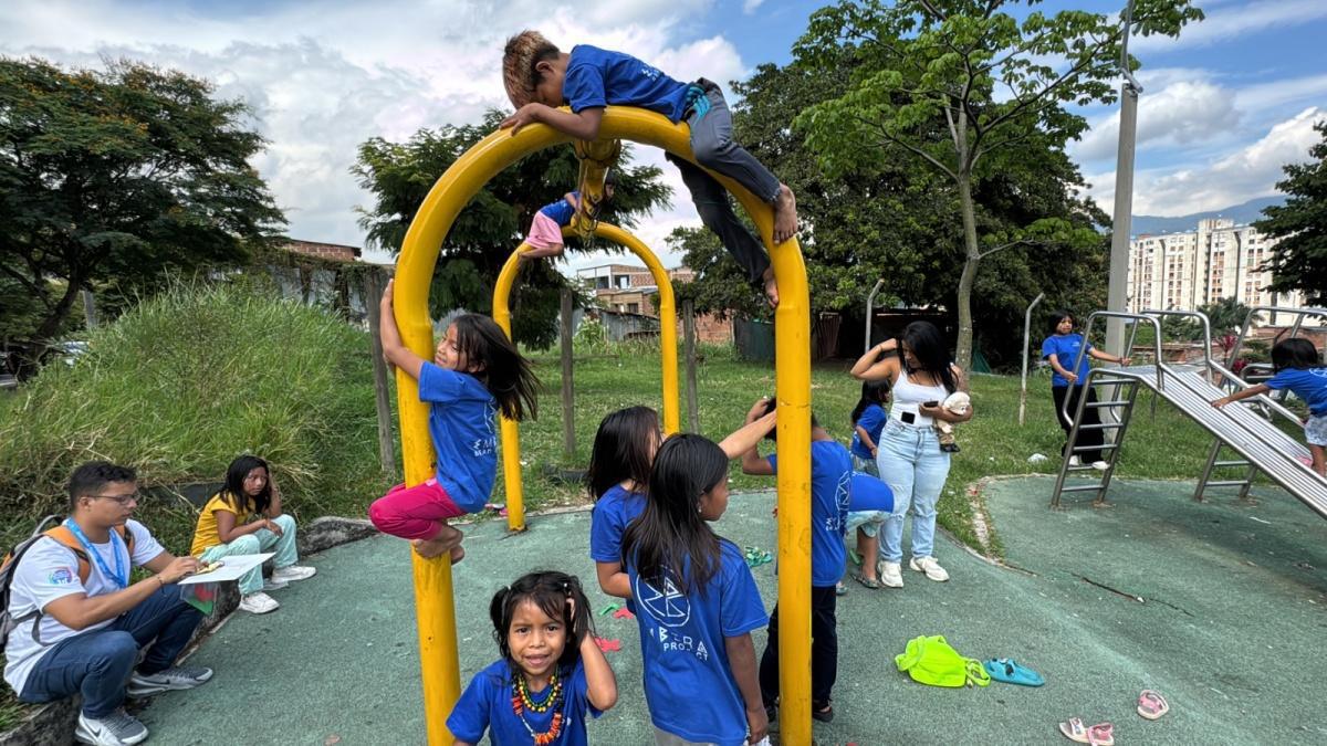 ¡Puro poder indígena! 15 niños Embera de Medellín se forman como líderes con el Presupuesto Participativo