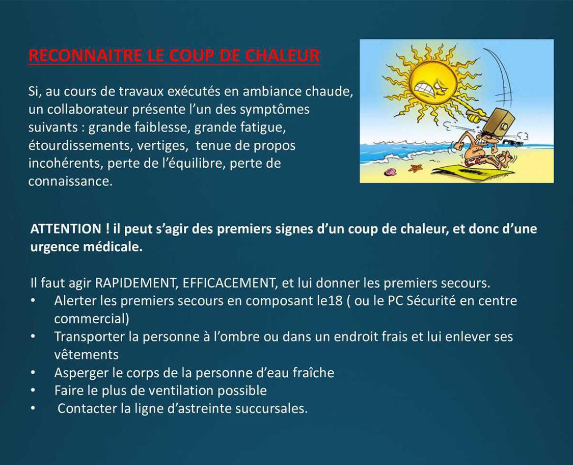 Conseils en cas de fortes chaleurs