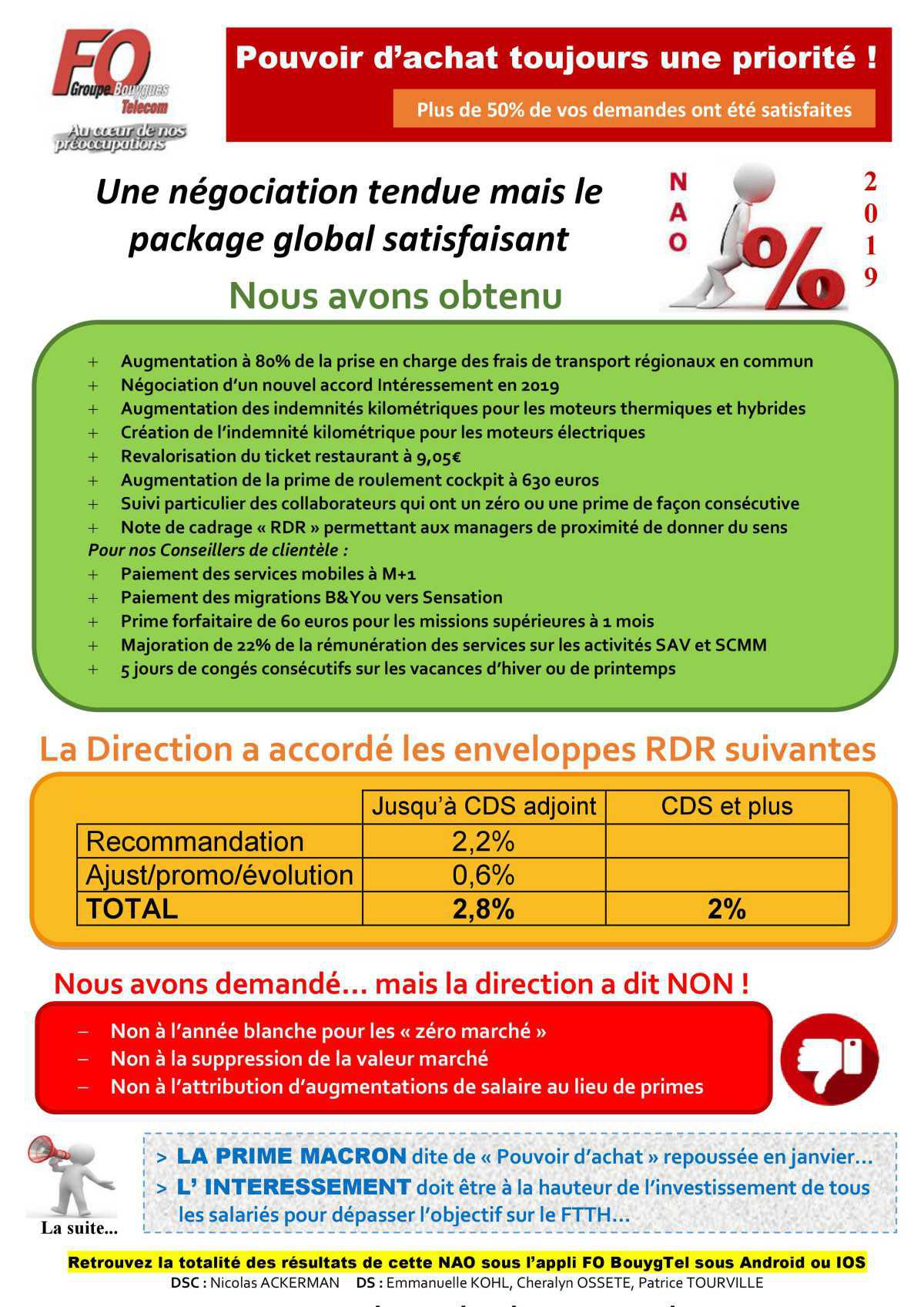 FIN DE NAO résultats de la négociation 