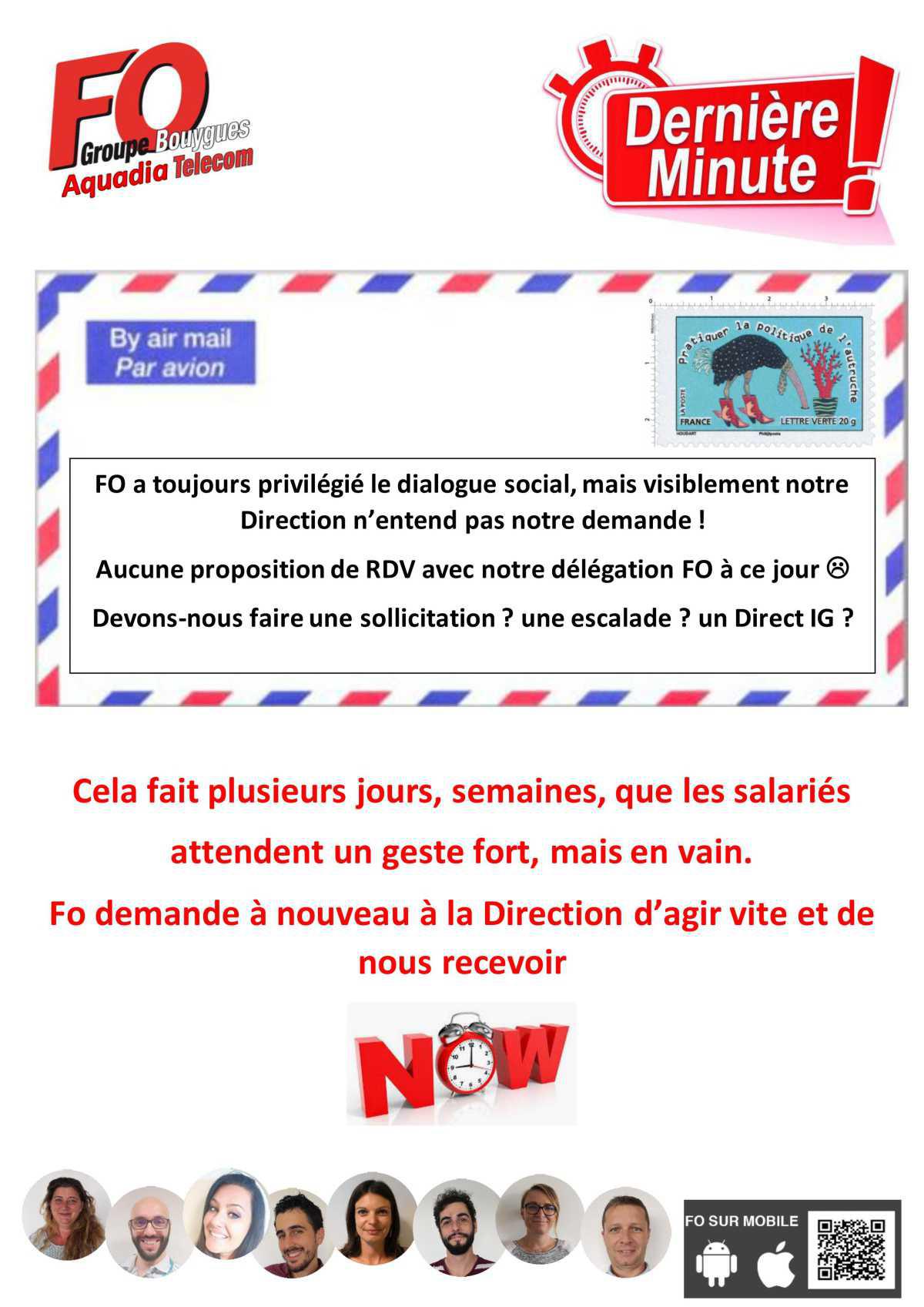 Tract - Relance direction 