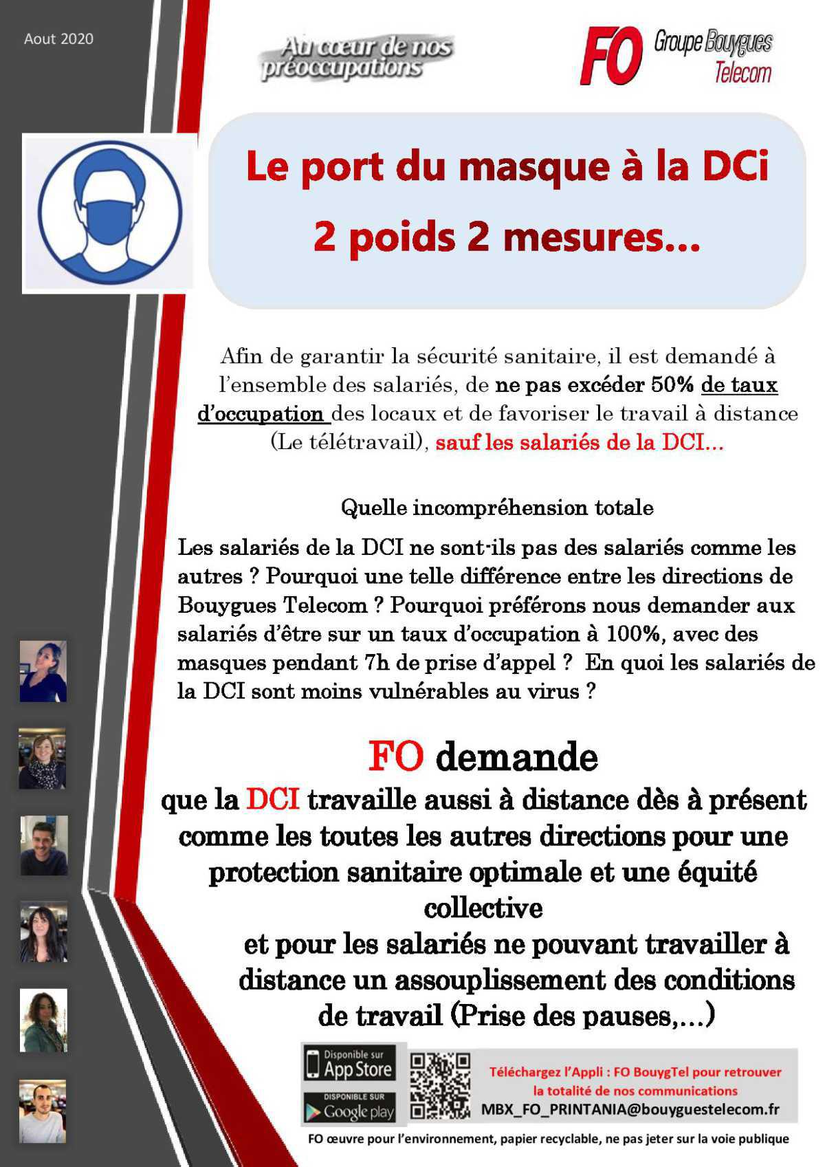 TRACT " PORT DU MASQUE A LA DCI" 