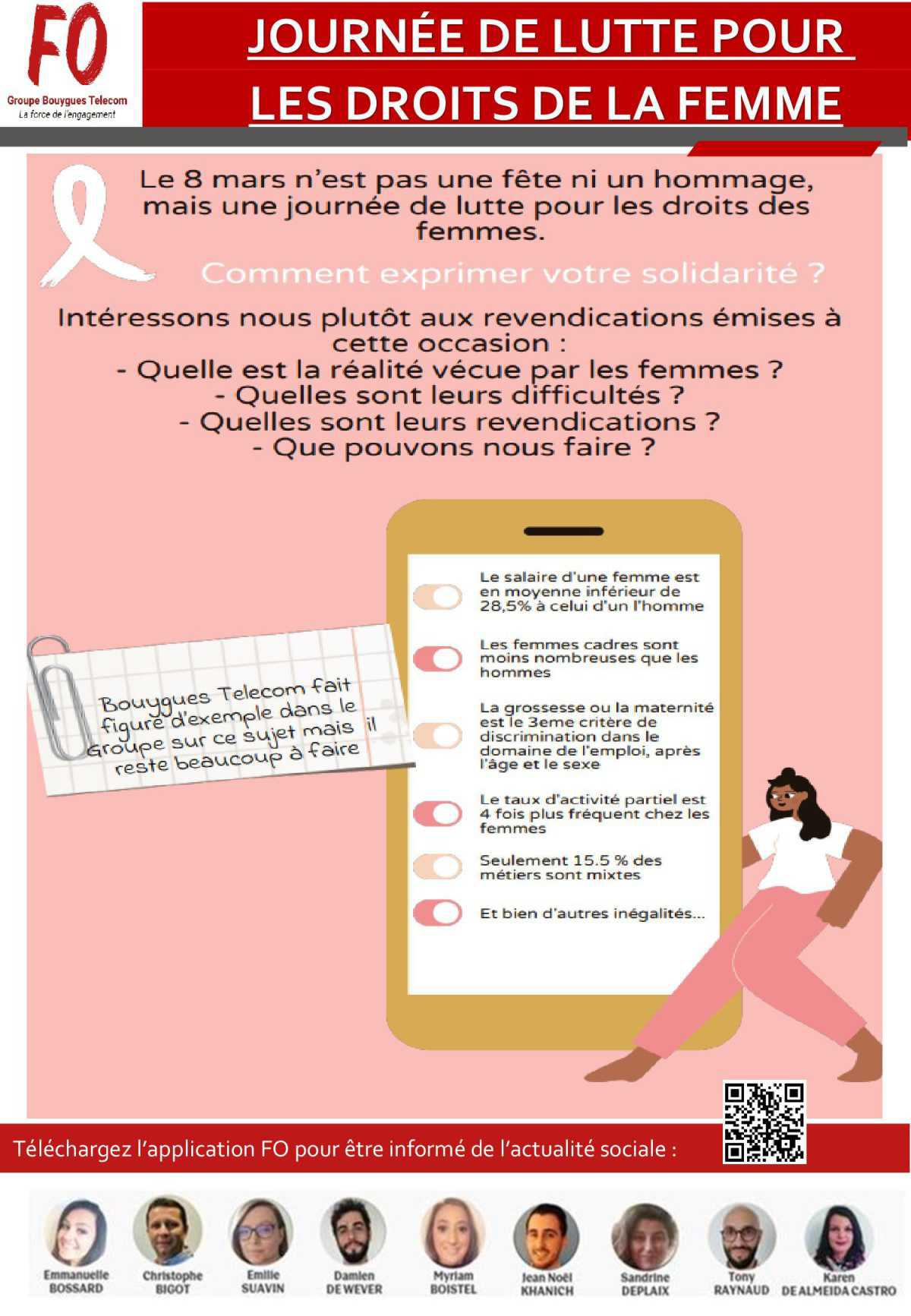 Tract Journée de lutte pour les Droits de la femme