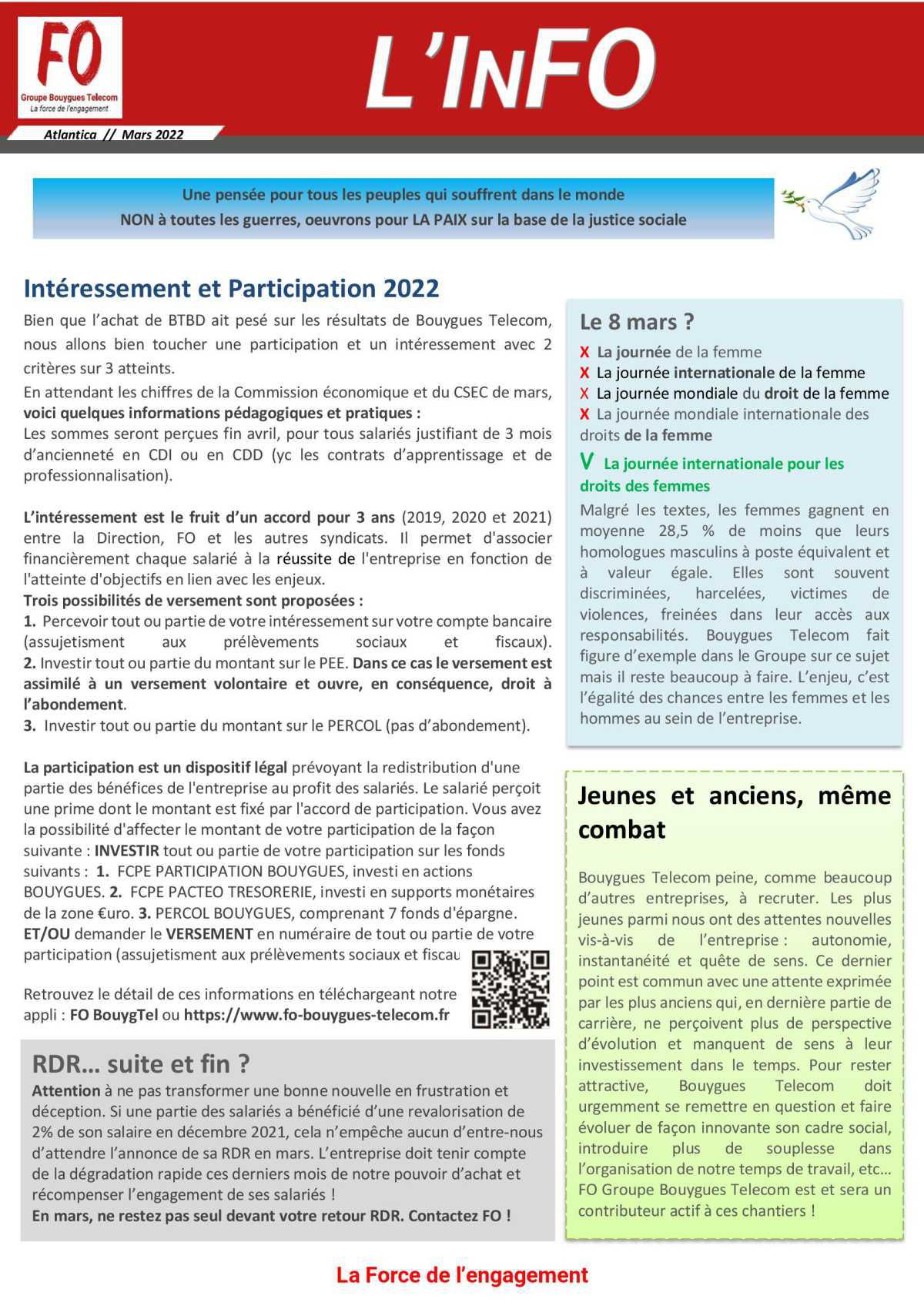 Bulletin 'L'inFO" Mars 2022