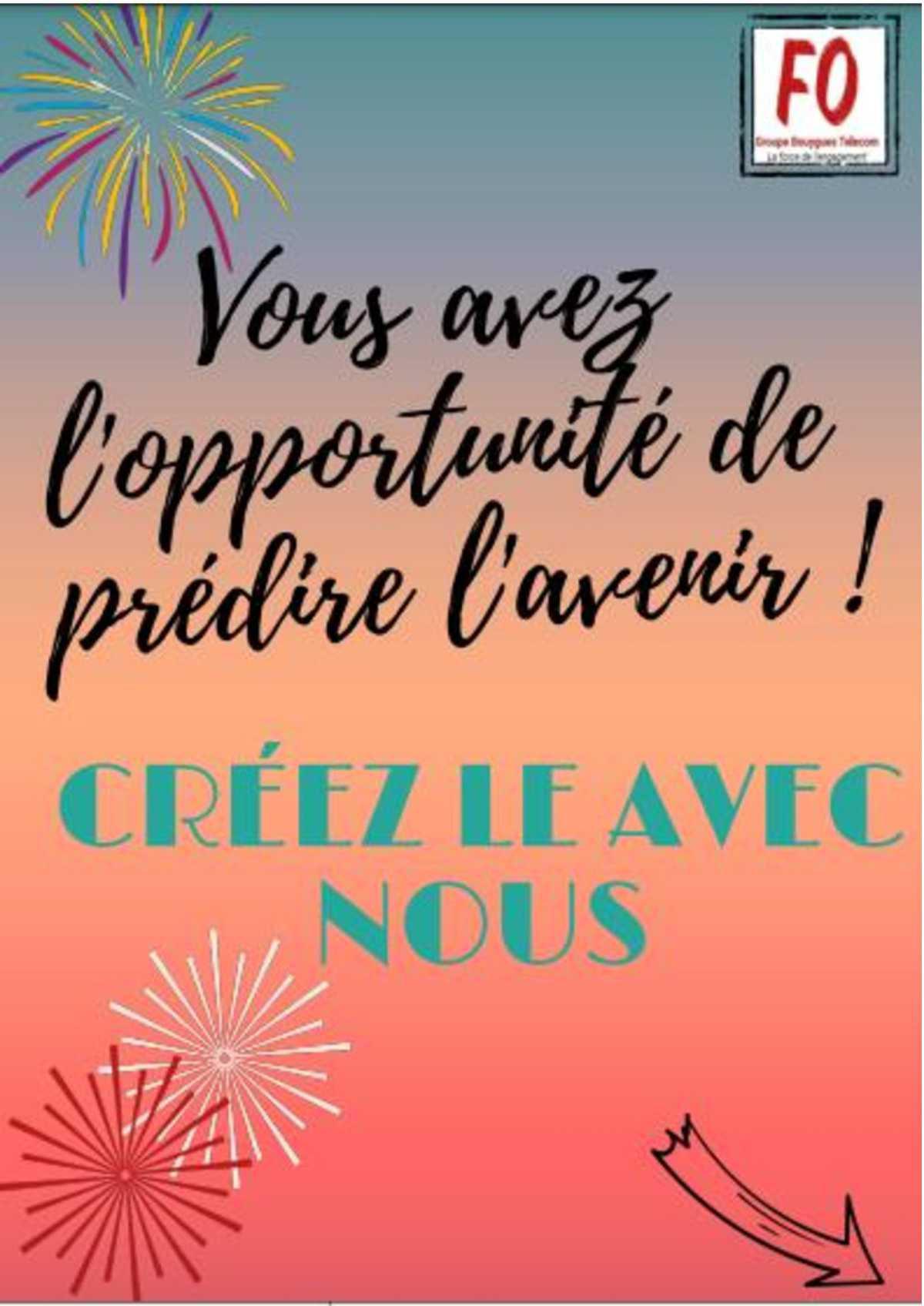 Tract "Vous avez l'opportunité de prédire l'avenir"