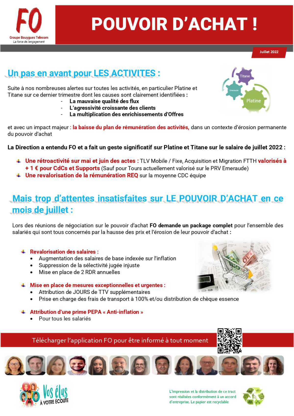 Tract "Pouvoir d'achat !