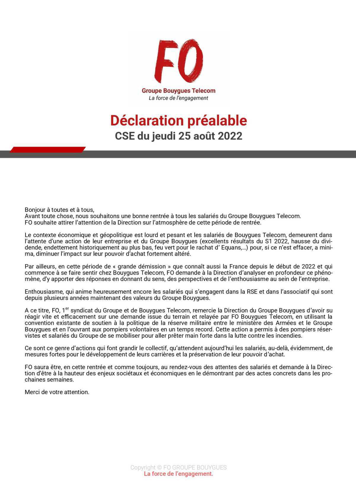 Tract "L'inFO CSE" Août 22