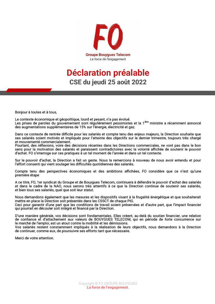 Tract "L'inFO CSE" Septembre 22