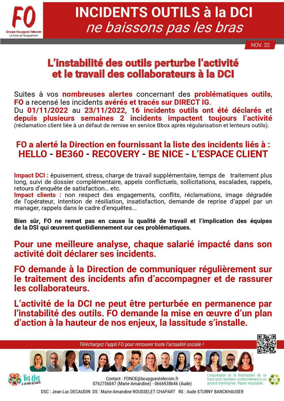 Tract "L'inFO CSE Novembre 22"