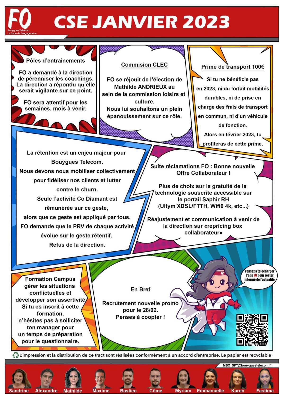 Tract "Sortie CSE Janvier 23"