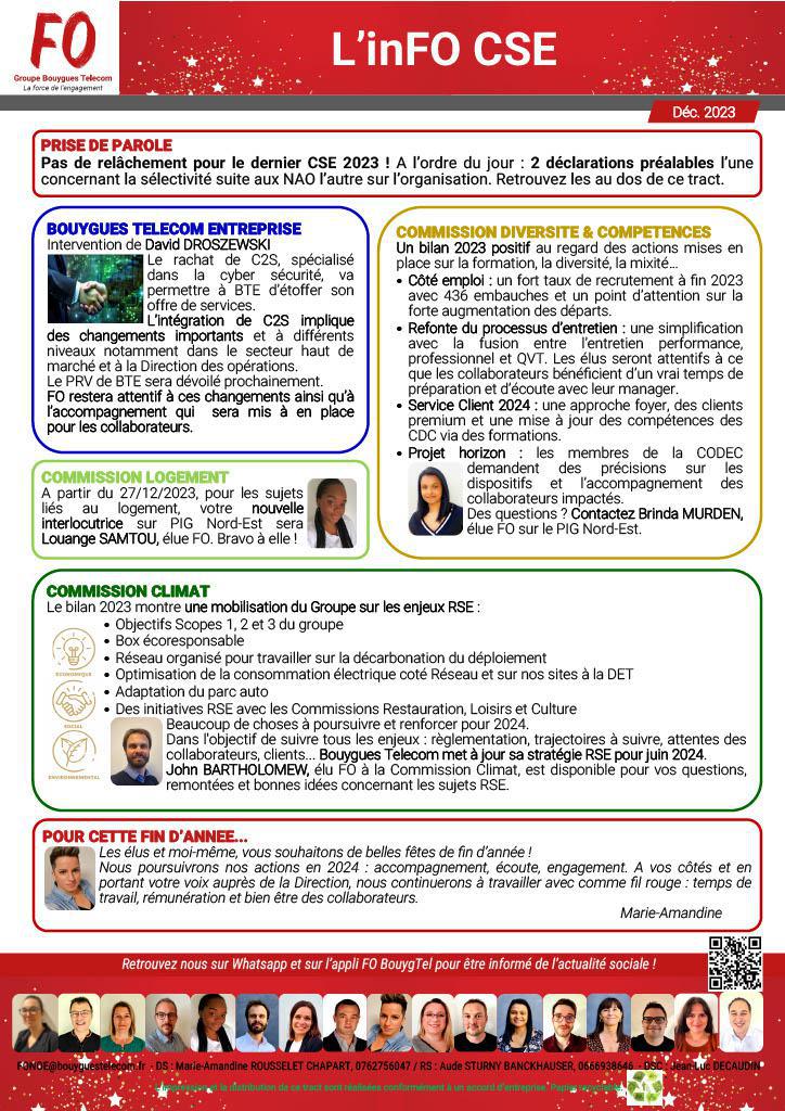 L'inFO CSE Décembre 23