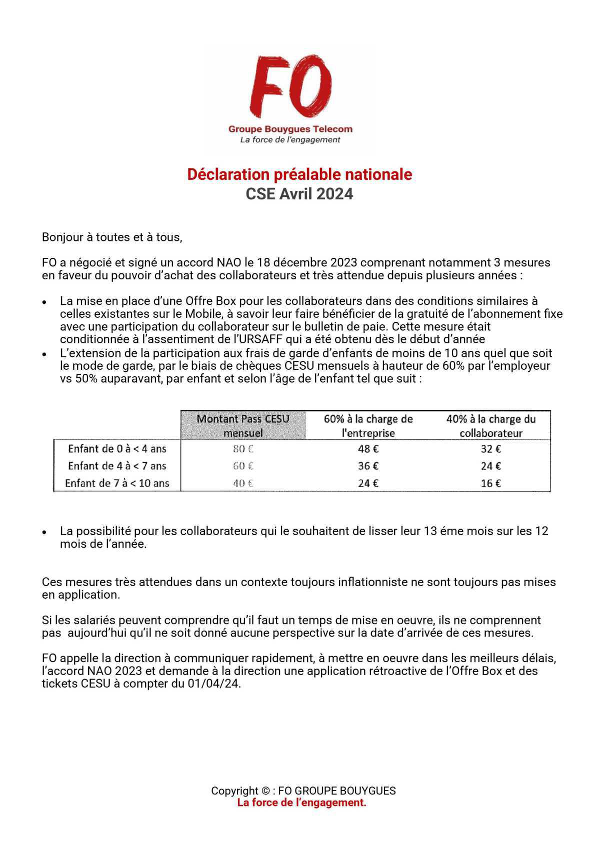 L'inFO CSE Avril 2024