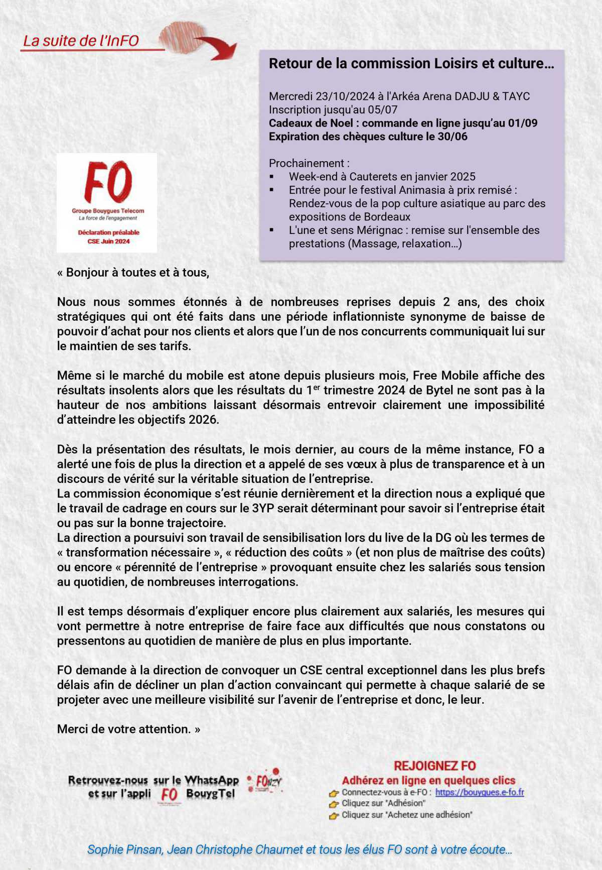 TRACT "L'inFO CSEC-CSE"