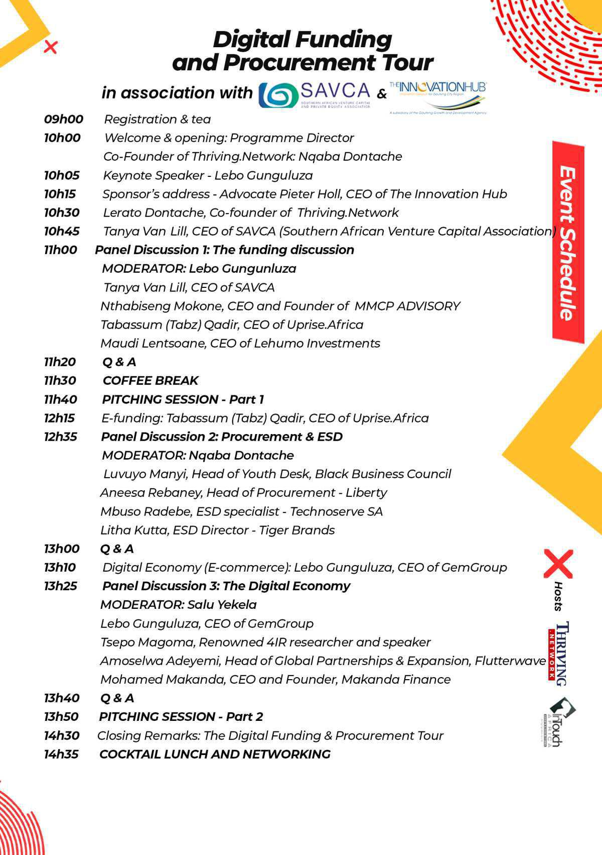 Digital Funding & Procurement Tour - Kick off ( Pretoria ) Digital Funding & Procurement Tour - Kick off ( Pretoria )