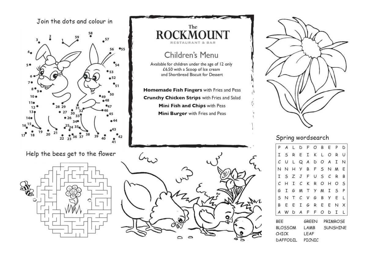 Rockmount Children's Menu