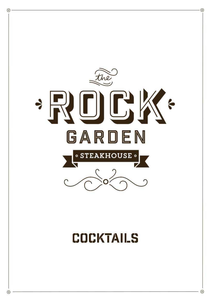 Rock Garden Cocktail Menu