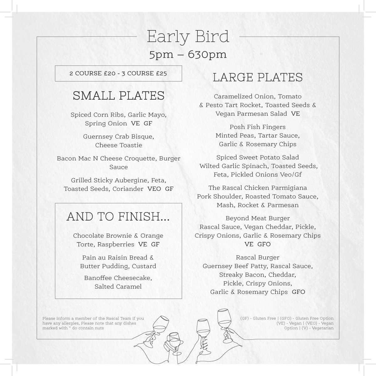 Fat Rascal - Early Bird Menu