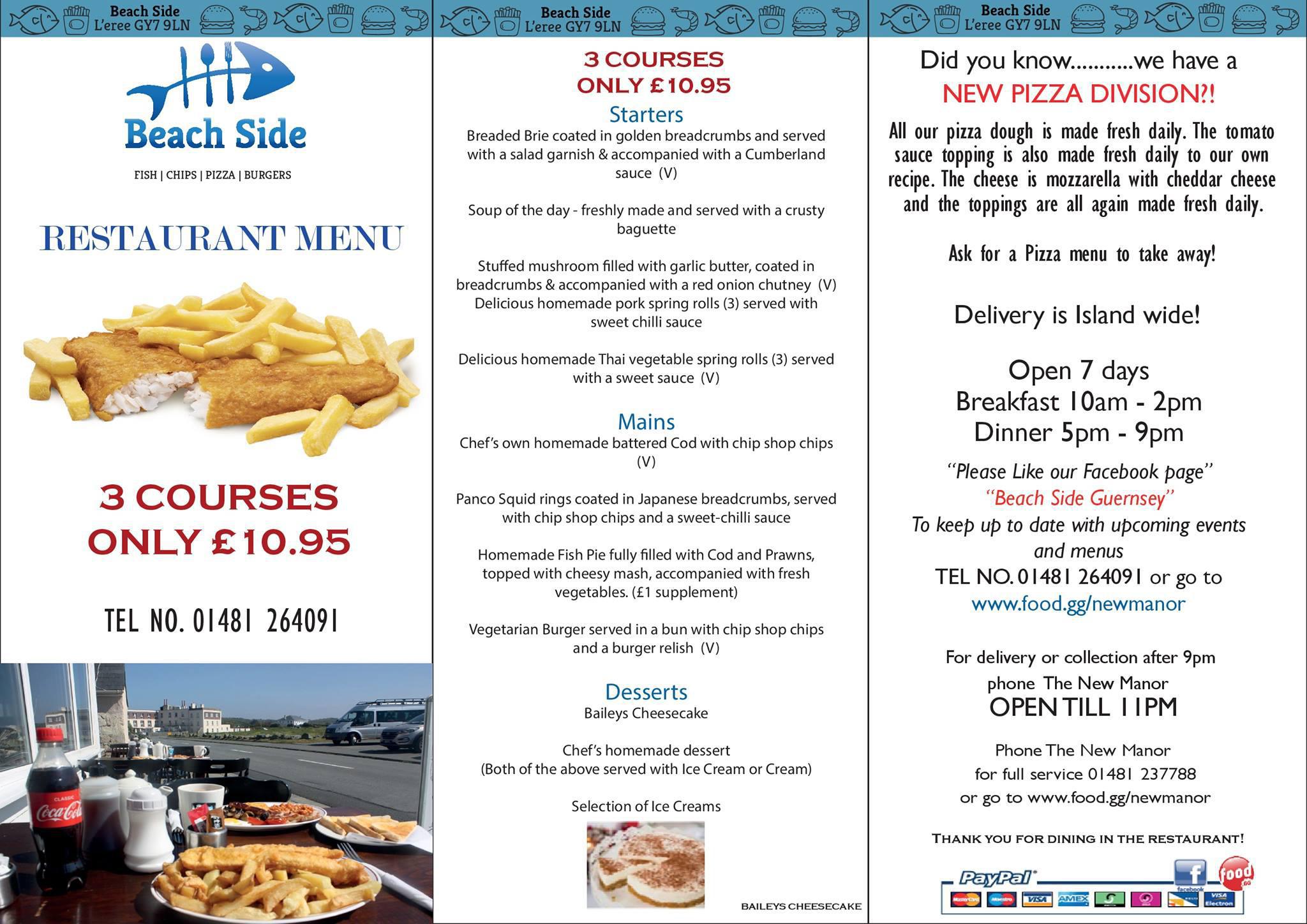 Beachside Menu beachside-menu