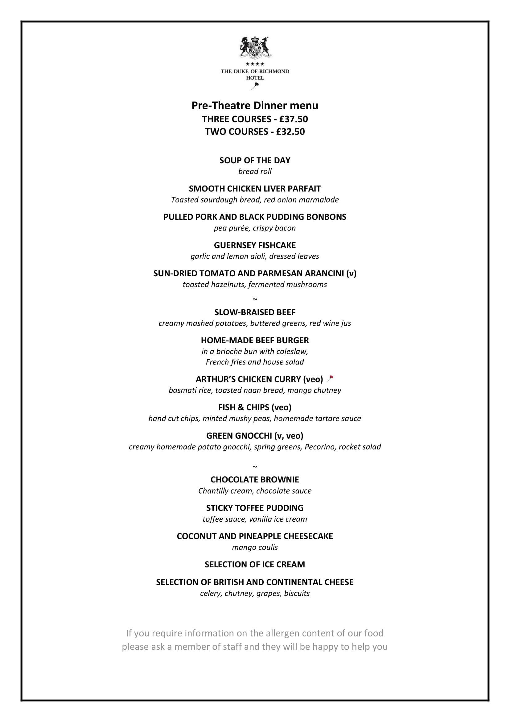 DOR Pre Theatre Dinner Menu dor-pre-theatre-dinner-menu