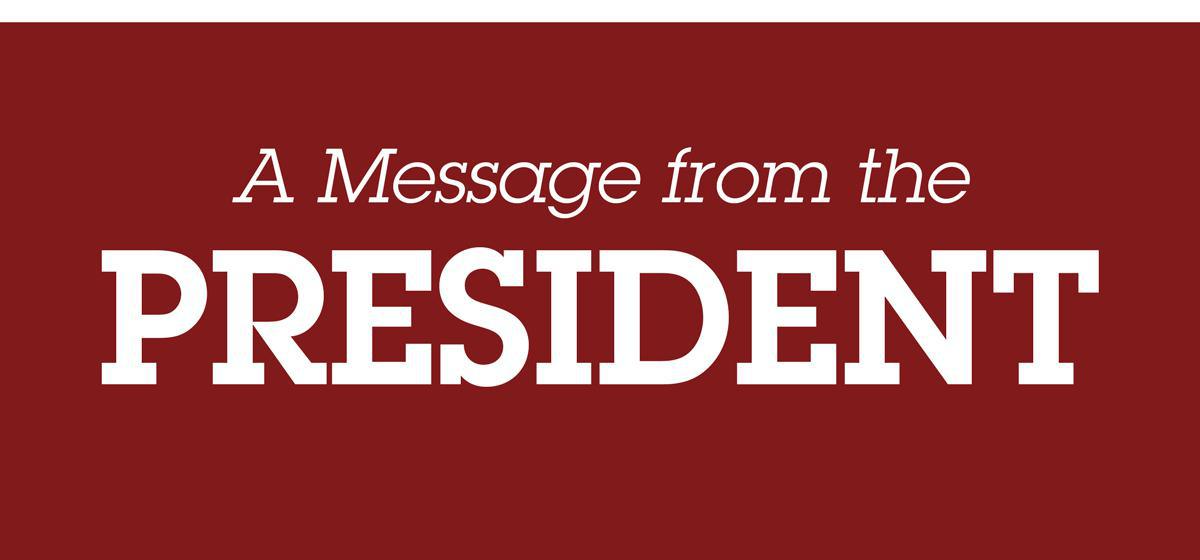 Message From The President 