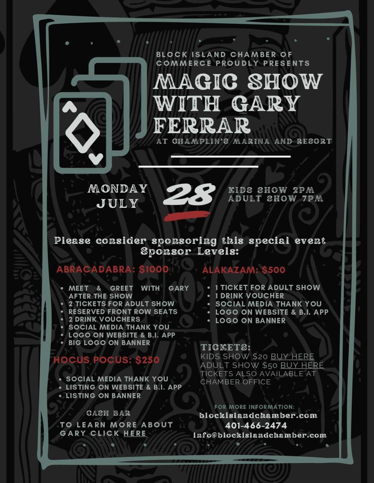 Gary Ferrar Magic & Mentalism at Champlin's Kids Show 