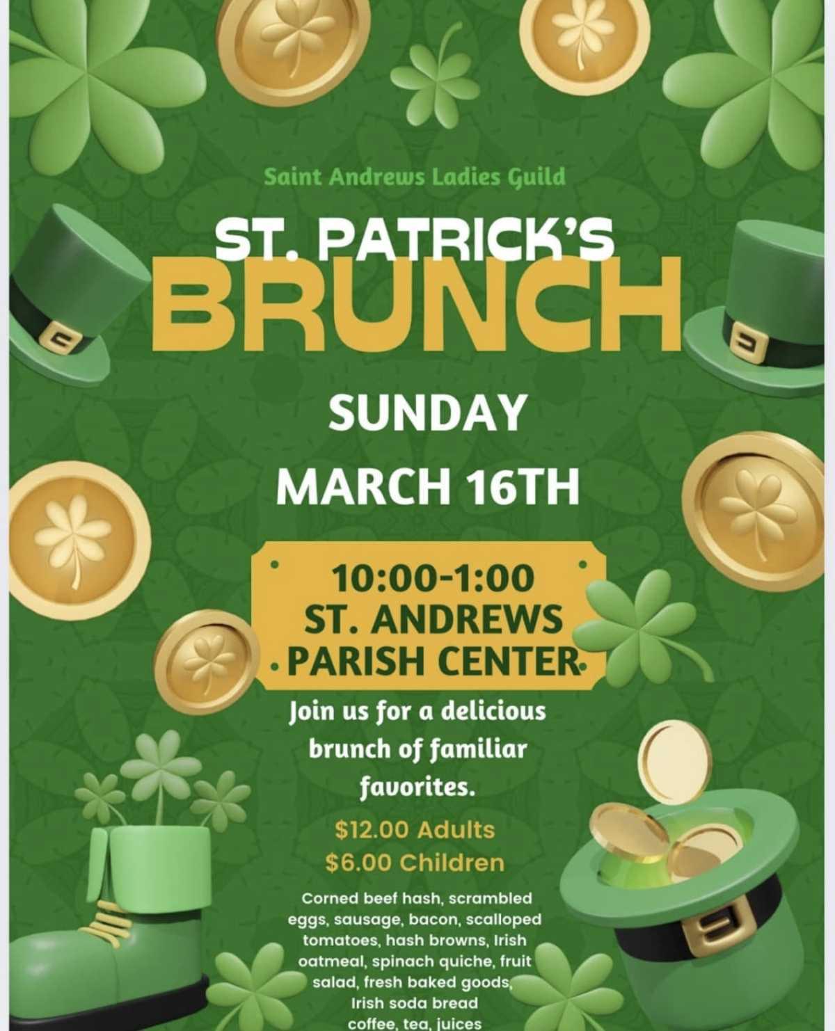 St. Patrick's Day Brunch 