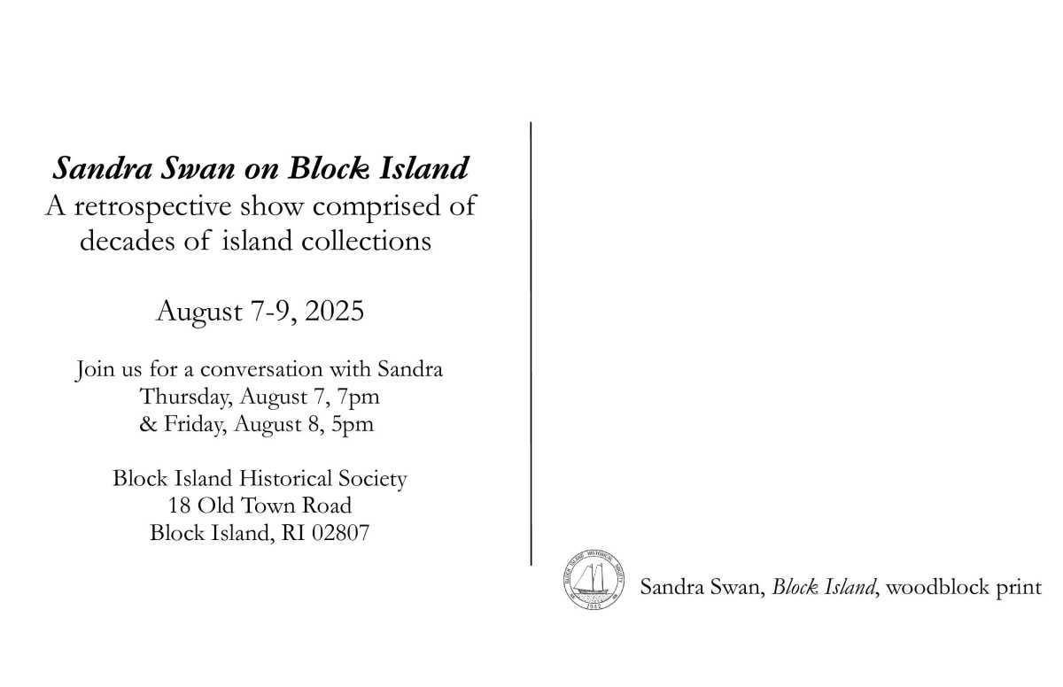Sandra Swan at Block Island Historical Society Sandra Swan at Block Island Historical Society
