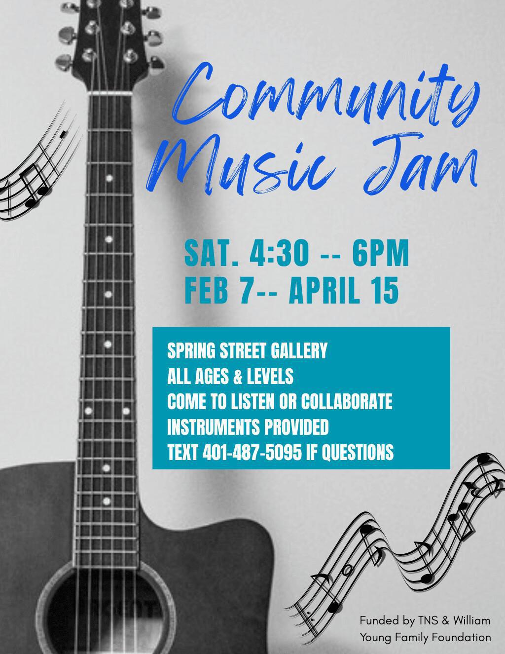 Community Music Jam at Spring Street Gallery