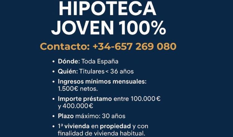 Hipoteca Joven 100%