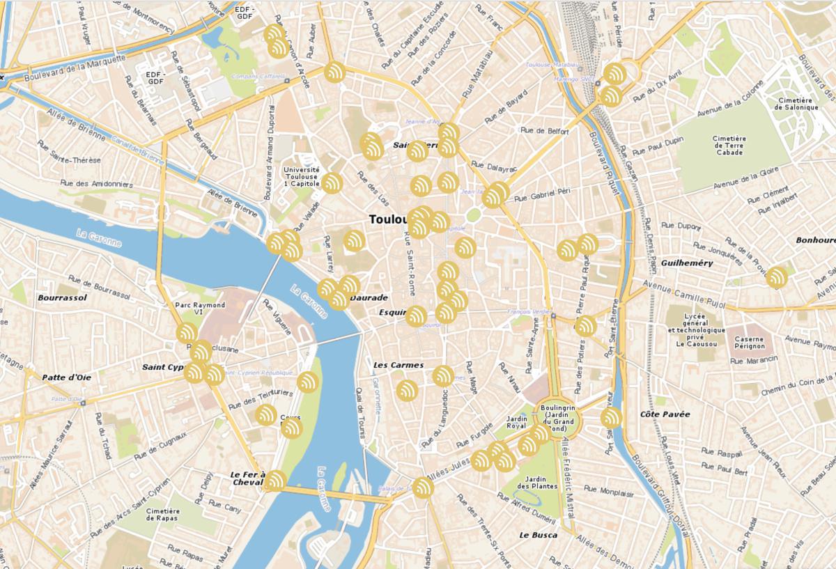 WIFI Gratuit à Toulouse WIFI Gratuit à Toulouse