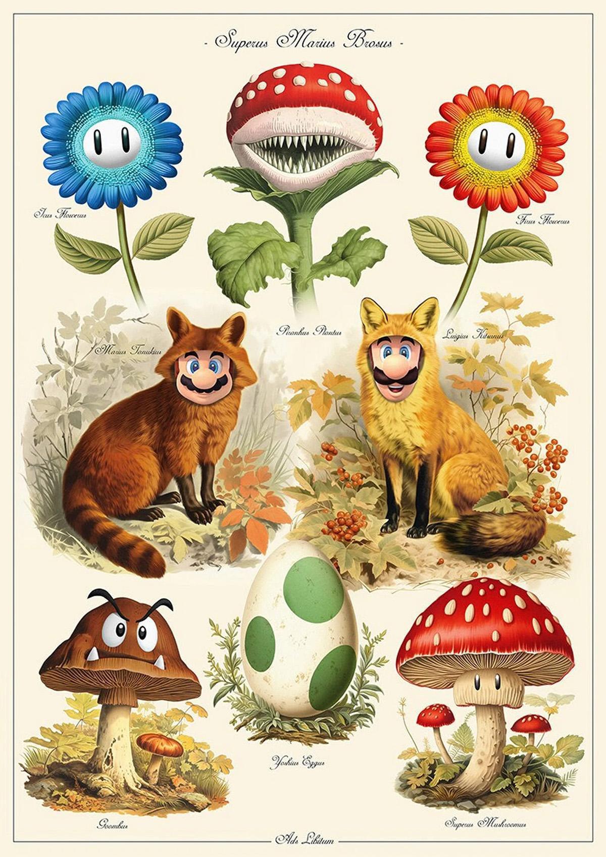 Il revisite les personnages célèbres façon illustrations naturalistes du XVIIIe siècle Il revisite les personnages célèbres façon illustrations naturalistes du XVIIIe siècle