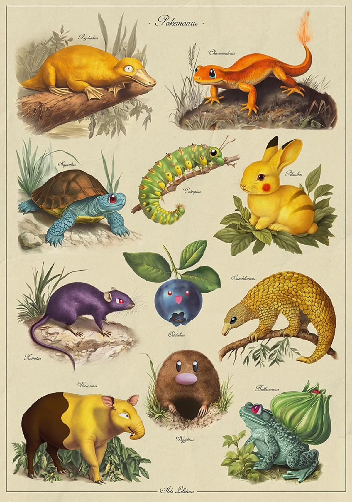 Il revisite les personnages célèbres façon illustrations naturalistes du XVIIIe siècle Il revisite les personnages célèbres façon illustrations naturalistes du XVIIIe siècle