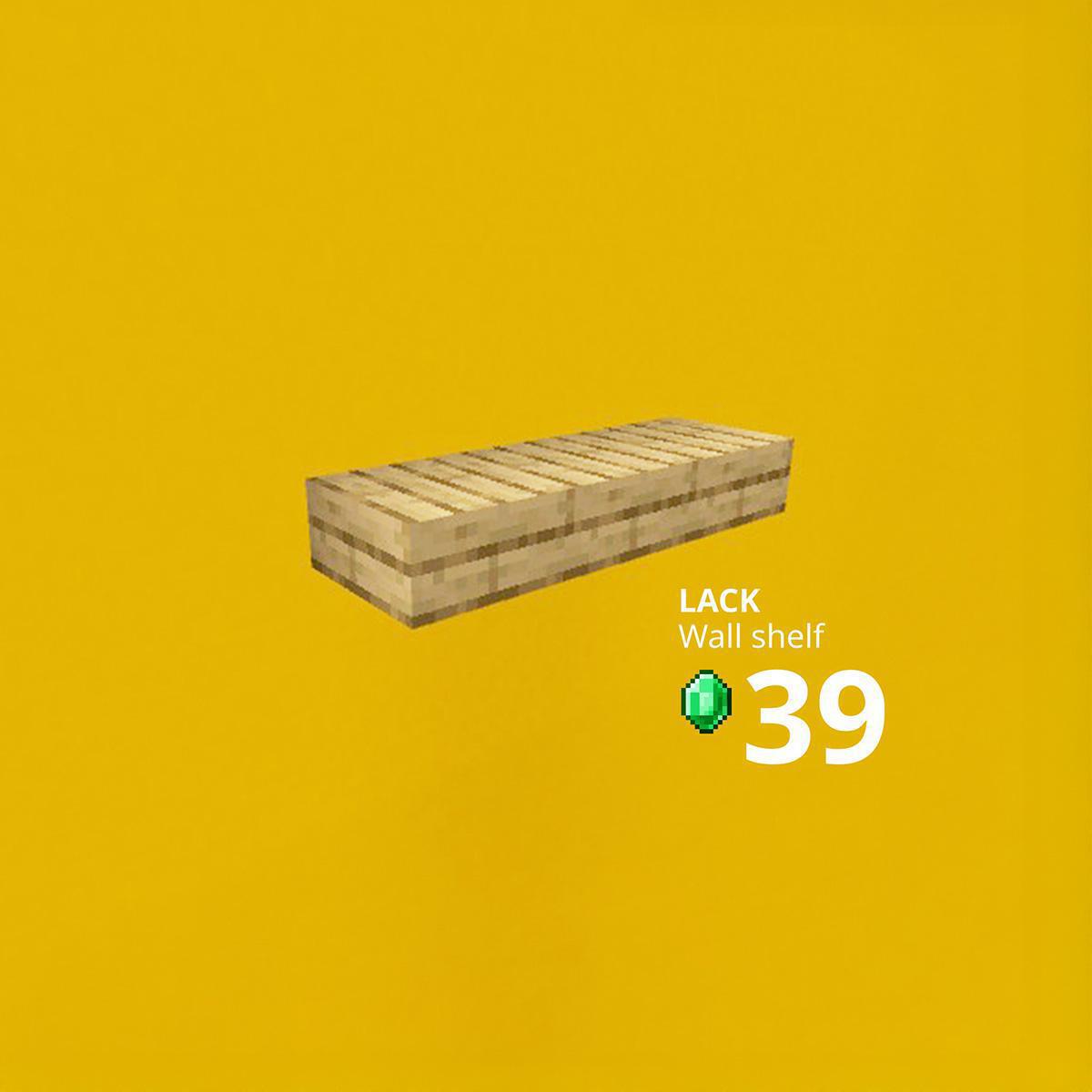 IKEA imagine une version pixelisée de ses meubles pour la sortie du film Minecraft