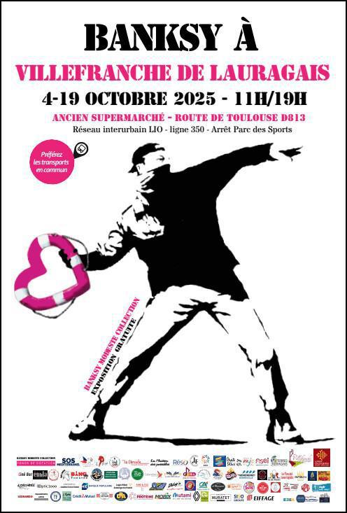 Banksy, une exposition inédite à Villefranche-de-Lauragais
