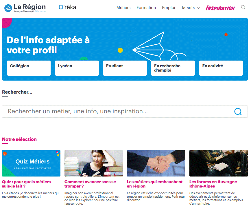 O’rêka : le nouveau service d’information sur l’orientation !