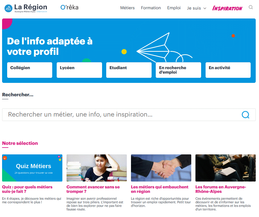 O’rêka : le nouveau service d’information sur l’orientation ! O’rêka : le nouveau service d’information sur l’orientation !