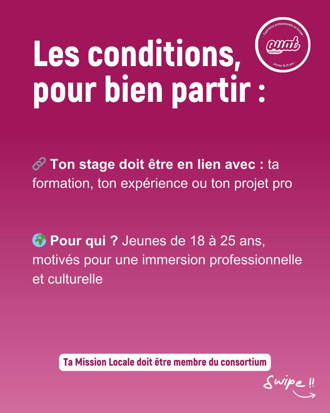 Erasmus + : Why Not : 3 semaines de mobilité / Ouat : 3 mois de mobilité Erasmus + : Why Not : 3 semaines de mobilité / Ouat : 3 mois de mobilité