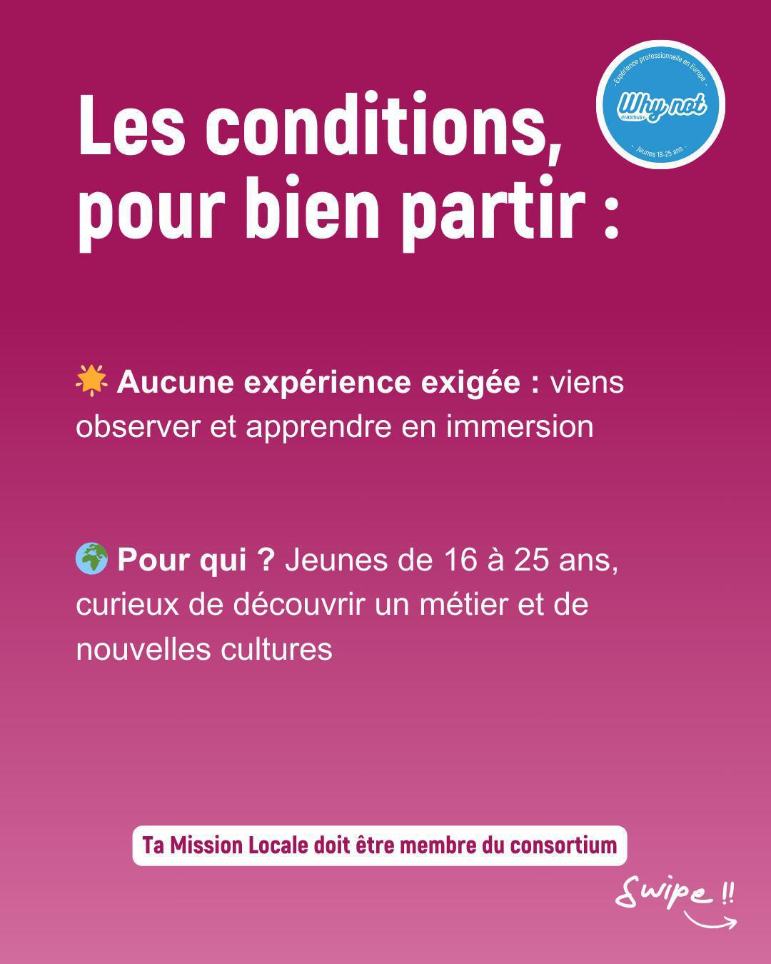 Erasmus + : Why Not : 3 semaines de mobilité / Ouat : 3 mois de mobilité Erasmus + : Why Not : 3 semaines de mobilité / Ouat : 3 mois de mobilité