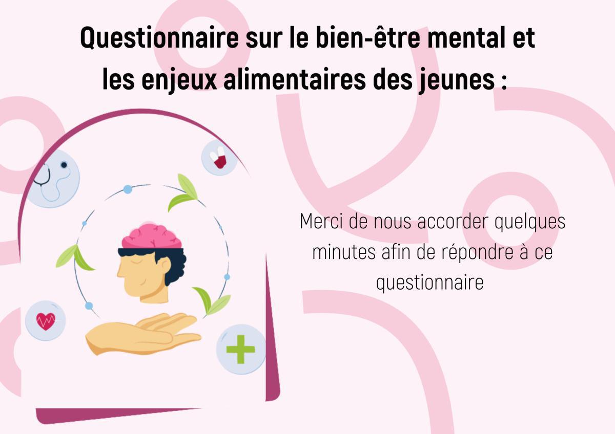 Questionnaire sur le bien-être mental et les enjeux alimentaires des jeunes :
