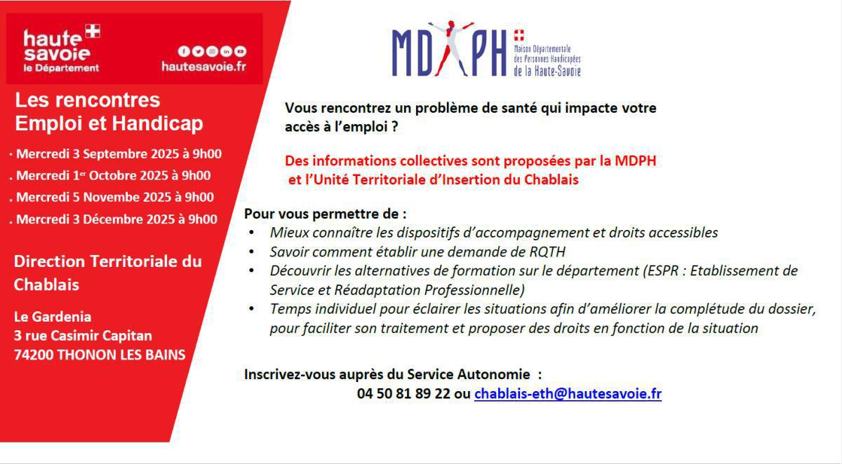 Les rencontres Emploi et Handicap