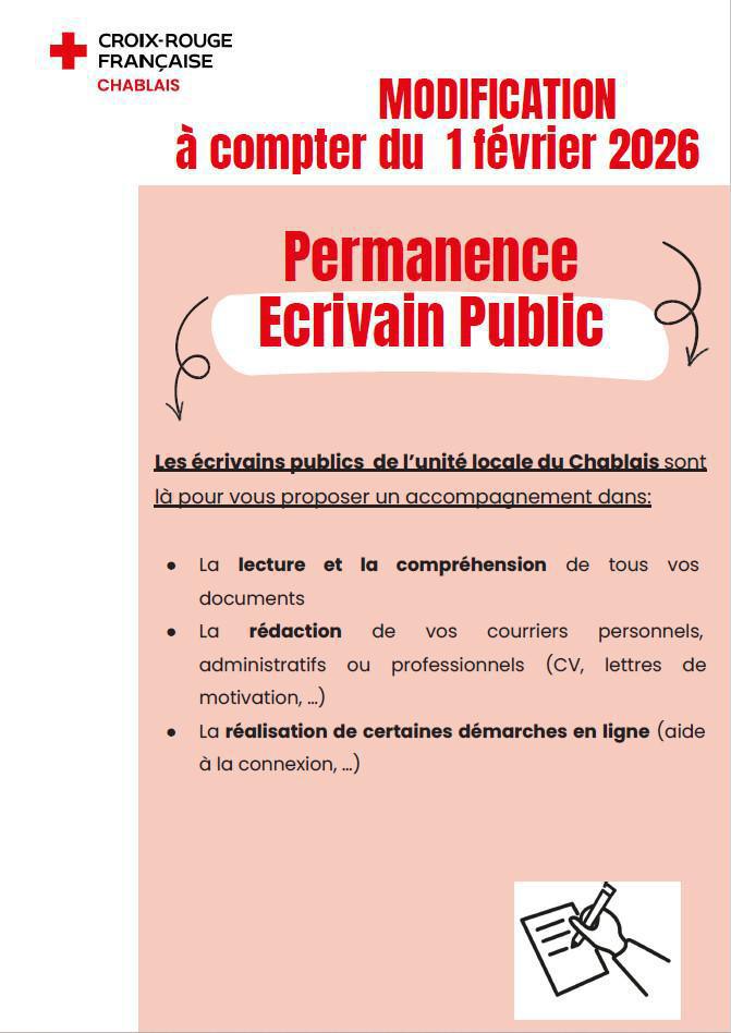 Permanence écrivain public