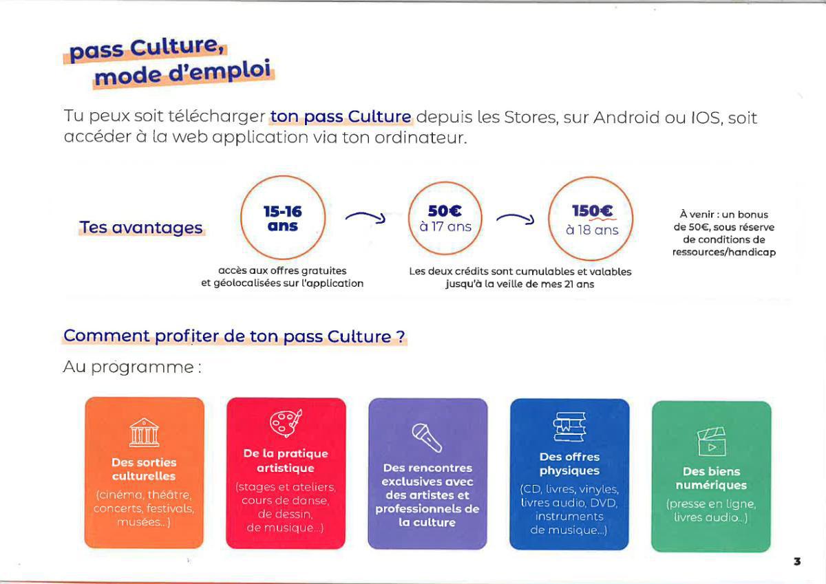 Le PASS CULTURE 