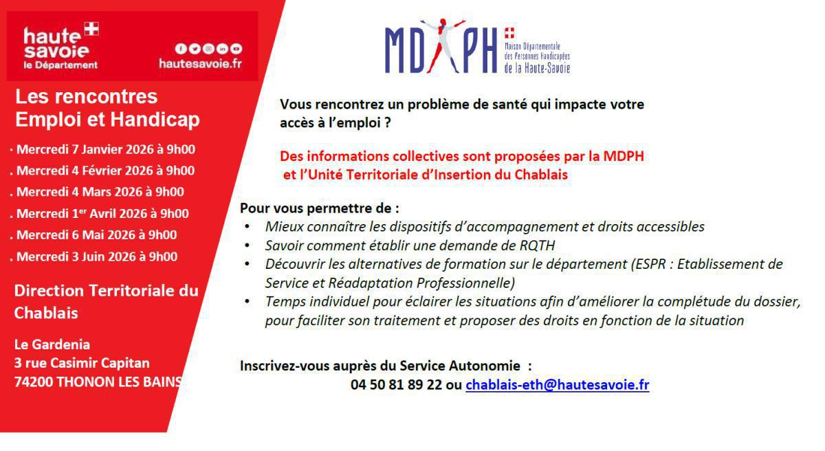 Les rencontres Emploi et Handicap (MDPH)