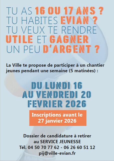 Chantier jeunes Evian 
