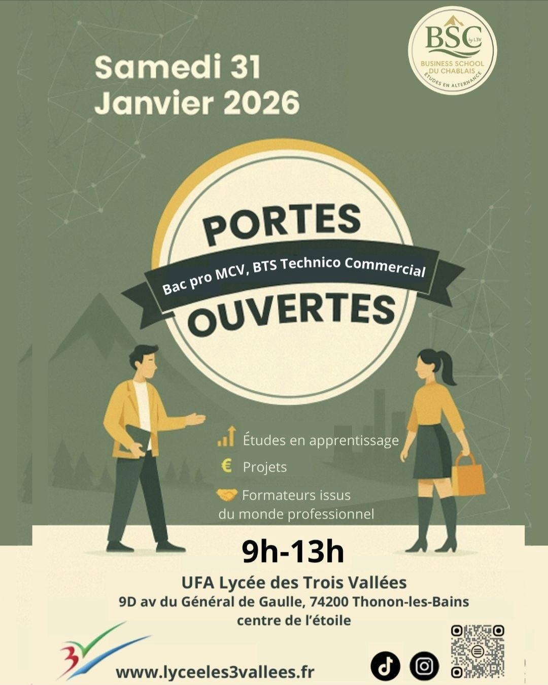 Portes ouvertes UFA Lycée des 3 Vallées 
